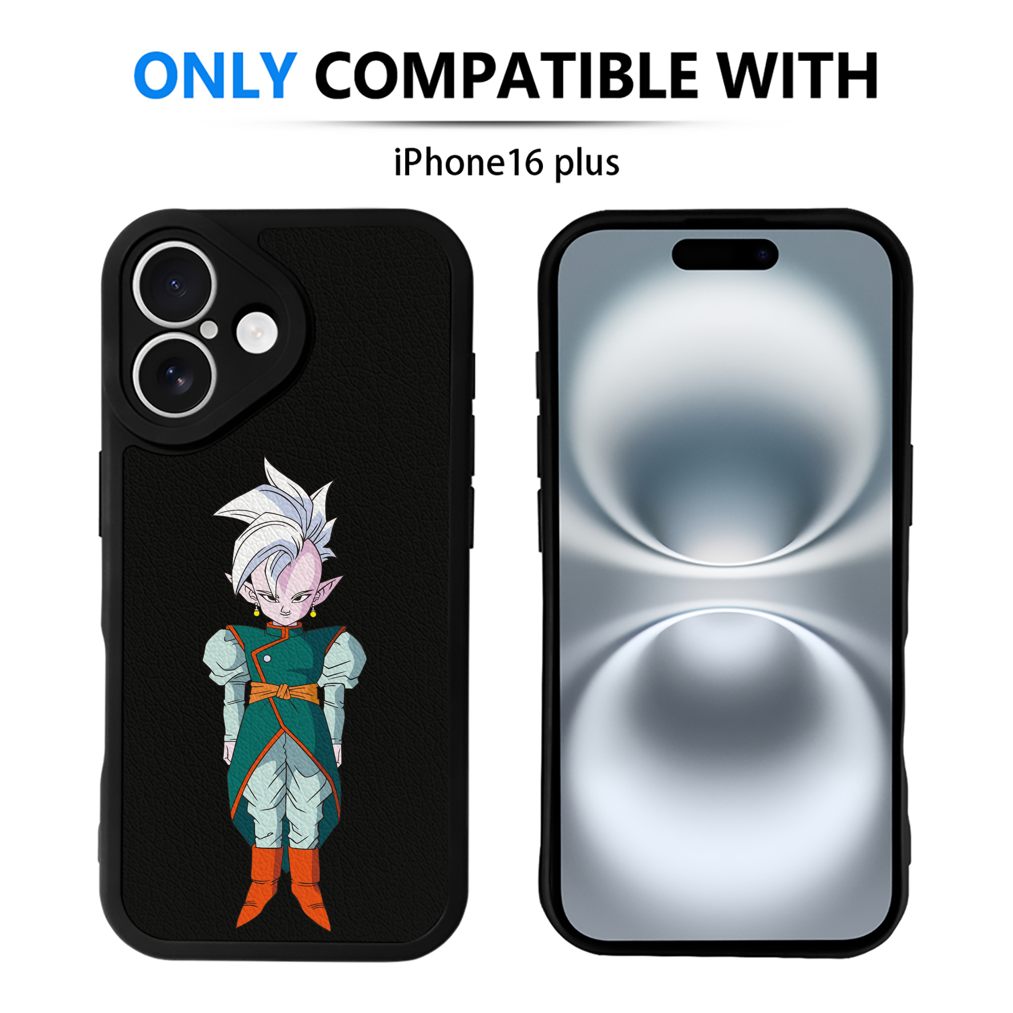 （画像用） ドラゴンボール DRAGON BALL 【iPhone 16シリーズ対応】シリコンスマホケース（レザー調） 材質：シリコン